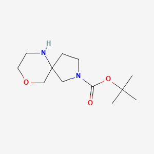molecular formula C12H22N2O3 B1530685 叔丁基9-氧杂-2,6-二氮杂螺[4.5]癸烷-2-羧酸酯 CAS No. 1251003-79-8