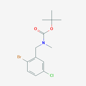 tert-butyl N-[(2-bromo-5-chlorophenyl)methyl]-N-methylcarbamate