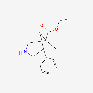 Ethyl 5-phenyl-3-azabicyclo[3.1.1]heptane-1-carboxylate