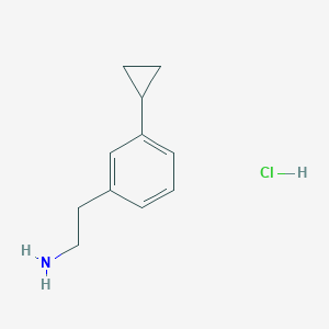 2-(3-Cyclopropylphenyl)ethan-1-amine hydrochloride