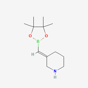 (3E)-3-[(tetramethyl-1,3,2-dioxaborolan-2-yl)methylidene]piperidine