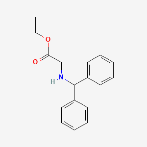 molecular formula C17H19NO2 B15306956 Ethyl (benzhydryl-amino)-acetate 