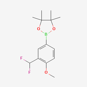 2-(3-(Difluoromethyl)-4-methoxyphenyl)-4,4,5,5-tetramethyl-1,3,2-dioxaborolane