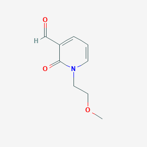 molecular formula C9H11NO3 B1530697 1-(2-Methoxyethyl)-2-oxo-1,2-dihydropyridine-3-carbaldehyde CAS No. 1447959-07-0