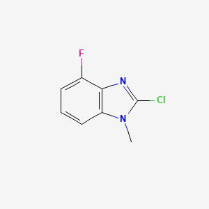 molecular formula C8H6ClFN2 B1530699 2-氯-4-氟-1-甲基-1H-1,3-苯并二唑 CAS No. 1283719-98-1
