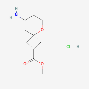 Methyl8-amino-5-oxaspiro[3.5]nonane-2-carboxylatehydrochloride