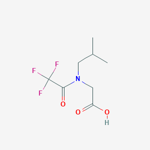 molecular formula C8H12F3NO3 B15307008 n-Isobutyl-n-(2,2,2-trifluoroacetyl)glycine 