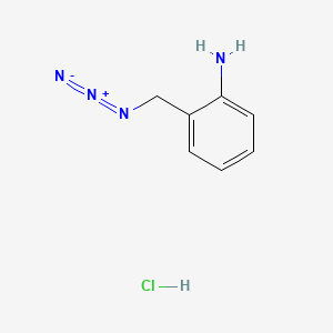 molecular formula C7H9ClN4 B15307025 2-(Azidomethyl)aniline hydrochloride 