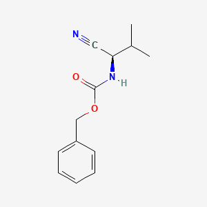 benzyl N-[(1R)-1-cyano-2-methylpropyl]carbamate