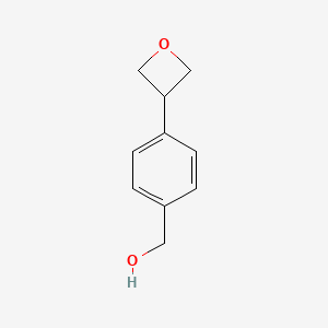 molecular formula C10H12O2 B1530705 (4-(Oxetan-3-yl)phenyl)methanol CAS No. 1781691-11-9