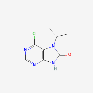 molecular formula C8H9ClN4O B1530706 6-Chloro-7-isopropyl-7h-purin-8(9h)-one CAS No. 1226804-22-3