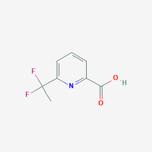 molecular formula C8H7F2NO2 B1530707 6-(1,1-二氟乙基)吡啶-2-羧酸 CAS No. 1211529-86-0