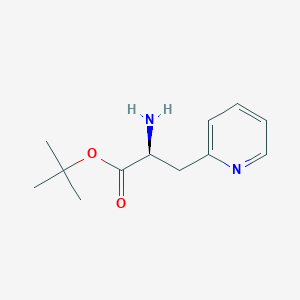 molecular formula C12H18N2O2 B15307079 tert-butyl (2S)-2-amino-3-(pyridin-2-yl)propanoate 