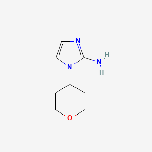 molecular formula C8H13N3O B1530708 1-(四氢-2H-吡喃-4-基)-1H-咪唑-2-胺 CAS No. 1702028-84-9