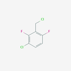 molecular formula C7H4Cl2F2 B15307106 3-Chloro-2,6-difluorobenzyl chloride 