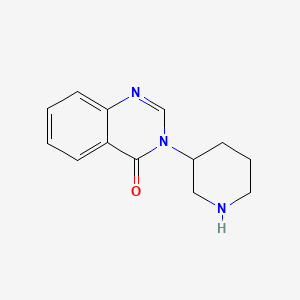 molecular formula C13H15N3O B1530711 3-(piperidin-3-yl)quinazolin-4(3H)-one CAS No. 1523805-06-2