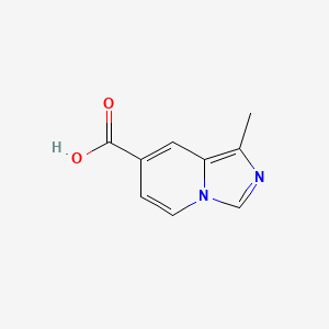molecular formula C9H8N2O2 B1530712 1-甲基咪唑并[1,5-a]吡啶-7-羧酸 CAS No. 1378811-63-2