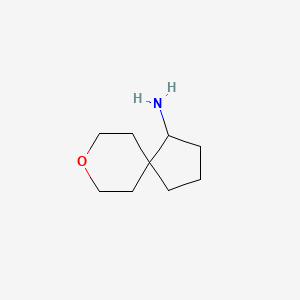 molecular formula C9H17NO B1530713 8-氧杂螺[4.5]癸烷-1-胺 CAS No. 1558105-22-8