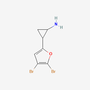 2-(4,5-Dibromofuran-2-yl)cyclopropan-1-amine