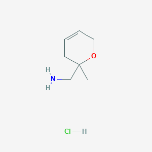 1-(2-methyl-3,6-dihydro-2H-pyran-2-yl)methanamine hydrochloride