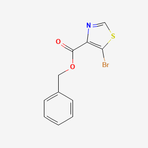 molecular formula C11H8BrNO2S B15307155 Benzyl 5-bromo-1,3-thiazole-4-carboxylate 