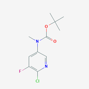 tert-butyl N-(6-chloro-5-fluoropyridin-3-yl)-N-methylcarbamate