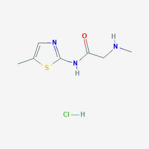 N-(5-methyl-1,3-thiazol-2-yl)-2-(methylamino)acetamide hydrochloride