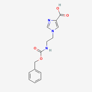 1-(2-(((Benzyloxy)carbonyl)amino)ethyl)-1H-imidazole-4-carboxylic acid