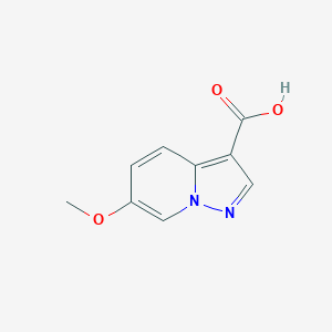 molecular formula C9H8N2O3 B1530723 6-甲氧基-吡唑并[1,5-a]吡啶-3-羧酸 CAS No. 1378686-25-9