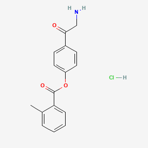 4-(2-Aminoacetyl)phenyl 2-methylbenzoate hydrochloride