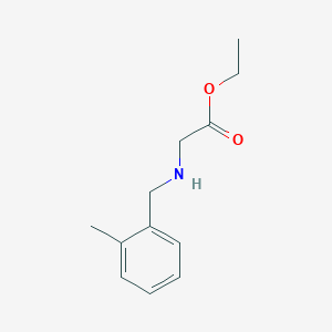 molecular formula C12H17NO2 B15307237 Ethyl (2-methylbenzyl)glycinate 