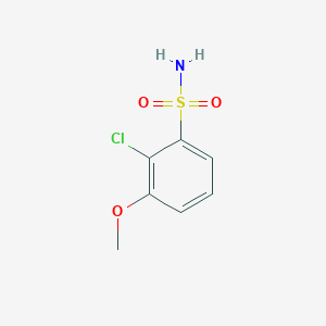 molecular formula C7H8ClNO3S B15307251 2-Chloro-3-methoxybenzenesulfonamide 