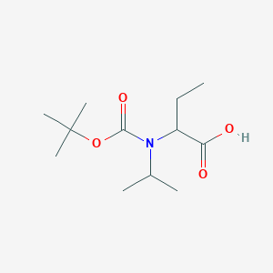 2-((Tert-butoxycarbonyl)(isopropyl)amino)butanoic acid