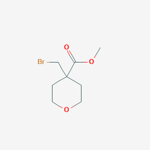 molecular formula C8H13BrO3 B1530730 4-(溴甲基)氧杂环-4-羧酸甲酯 CAS No. 1785580-83-7