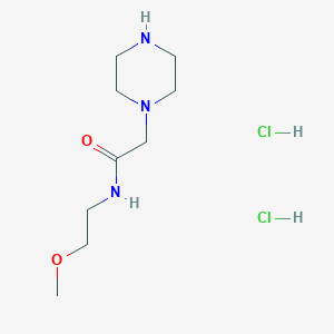 N-(2-methoxyethyl)-2-(piperazin-1-yl)acetamide dihydrochloride