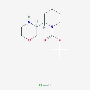 Tert-butyl 2-(morpholin-3-yl)piperidine-1-carboxylate hydrochloride