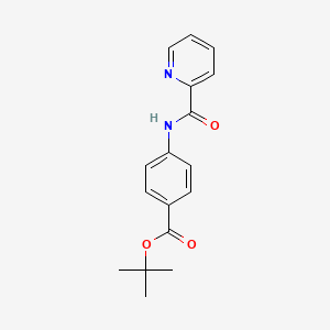 molecular formula C17H18N2O3 B15307379 Tert-butyl 4-(pyridine-2-amido)benzoate 