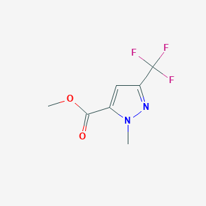 molecular formula C7H7F3N2O2 B1530738 1-甲基-3-(三氟甲基)-1H-吡唑-5-甲酸甲酯 CAS No. 481065-99-0