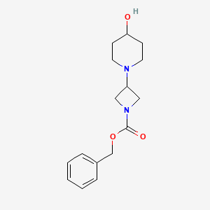 Benzyl 3-(4-hydroxypiperidin-1-yl)azetidine-1-carboxylate