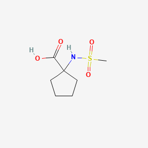 Cyclopentanecarboxylic acid, 1-[(methylsulfonyl)amino]-(9CI)