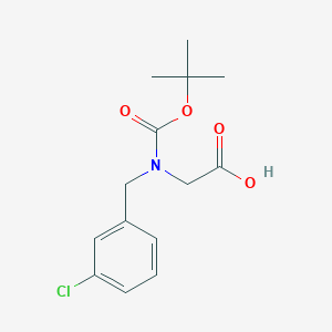 molecular formula C14H18ClNO4 B15307446 N-Boc-3-chlorobenzyl-glycine 