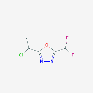 2-(1-Chloroethyl)-5-(difluoromethyl)-1,3,4-oxadiazole