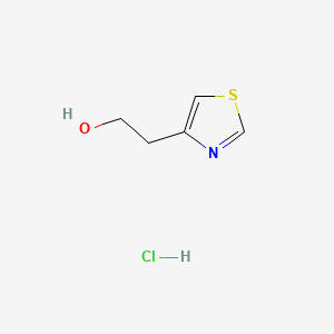 molecular formula C5H8ClNOS B15307468 2-(1,3-Thiazol-4-yl)ethan-1-olhydrochloride 