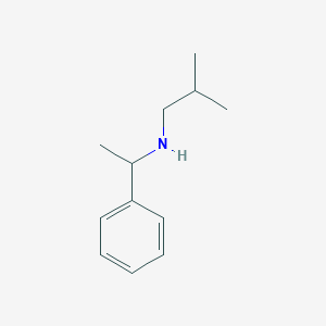 molecular formula C12H19N B15307498 (2-Methylpropyl)(1-phenylethyl)amine CAS No. 42290-98-2