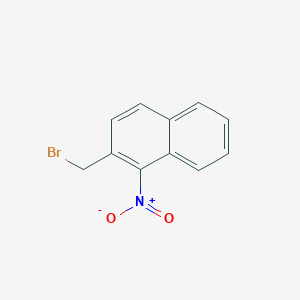 molecular formula C11H8BrNO2 B15307501 2-(Bromomethyl)-1-nitronaphthalene 