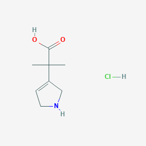 2-(2,5-dihydro-1H-pyrrol-3-yl)-2-methylpropanoic acid hydrochloride