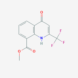 molecular formula C12H8F3NO3 B1530755 Methyl 4-hydroxy-2-(trifluoromethyl)quinoline-8-carboxylate CAS No. 887351-07-7