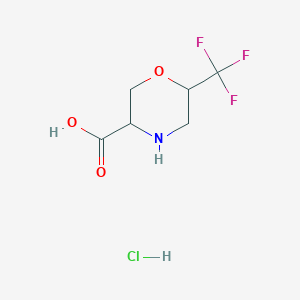 6-(Trifluoromethyl)morpholine-3-carboxylic acid hydrochloride