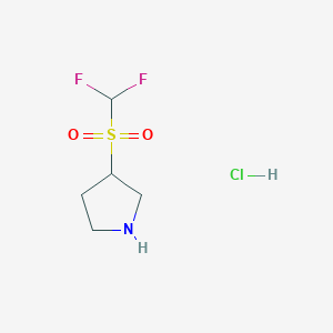 3-Difluoromethanesulfonylpyrrolidine hydrochloride