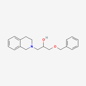 molecular formula C19H23NO2 B15307568 1-(benzyloxy)-3-(3,4-dihydroisoquinolin-2(1H)-yl)propan-2-ol 